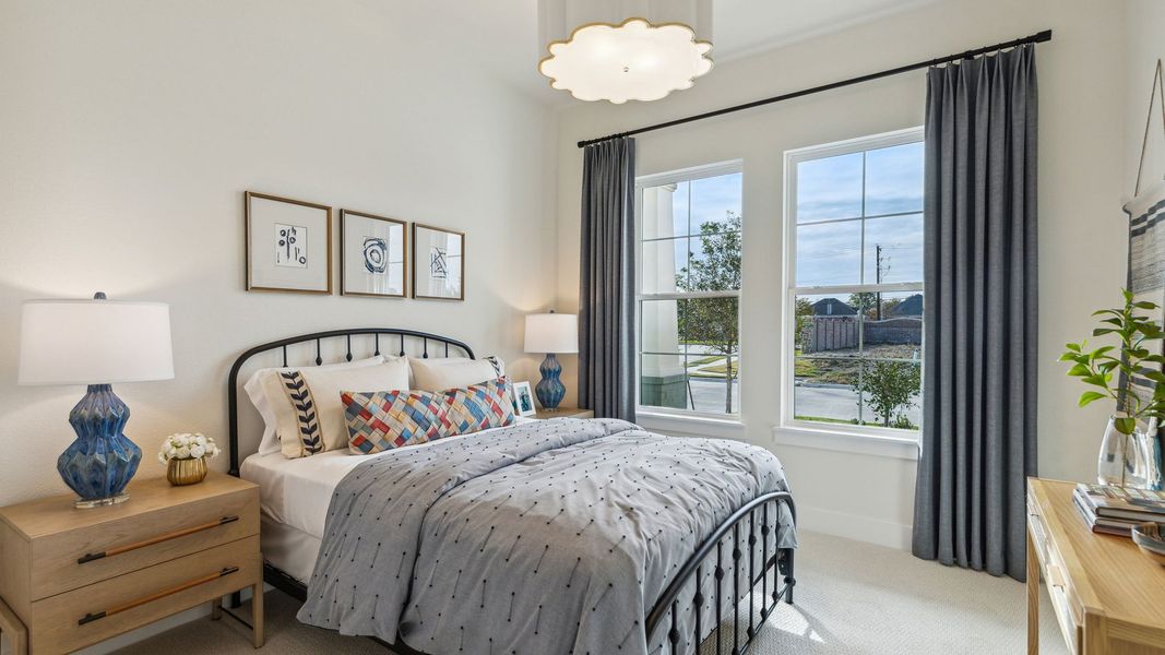 Furnished interior in a model home at The Reserve at Watters in Allen (Image 35).