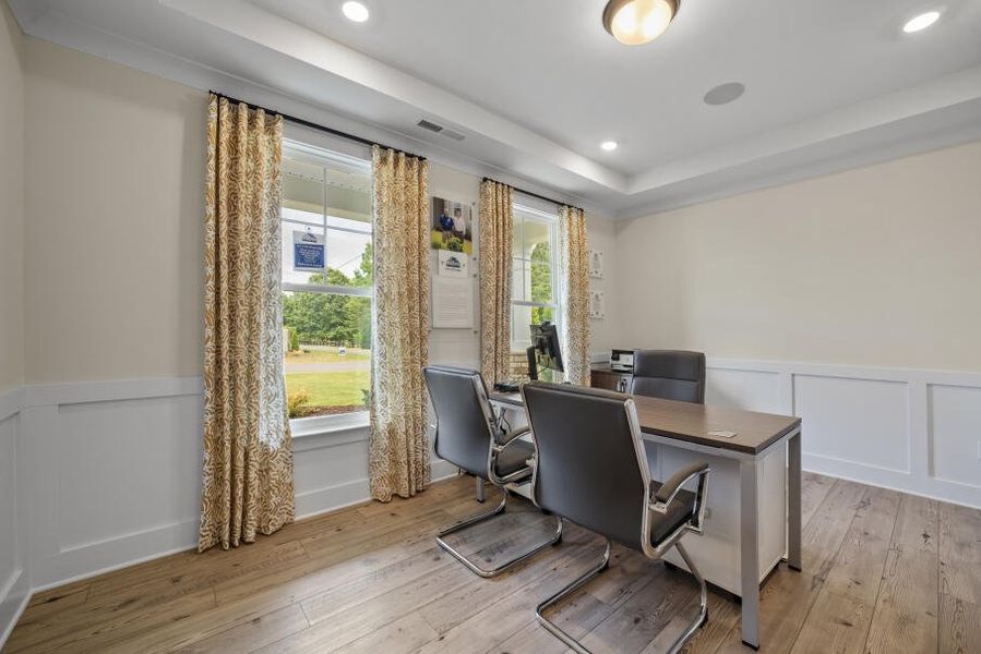Furnished interior in a model home at Twin Creek Forsyth in Kernersville (Image 4).