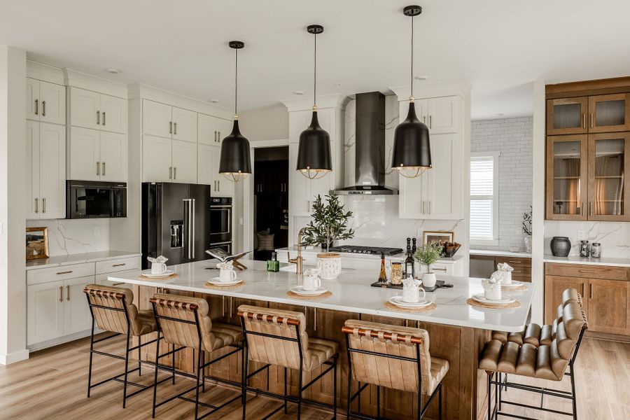 Furnished interior in a model home at Fountain Grove in Fountain Inn (Image 4).