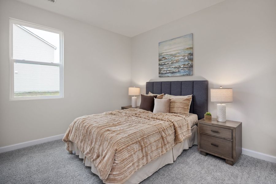 Furnished interior in a model home at Villas at Carpenter Woods in Durham (Image 7).