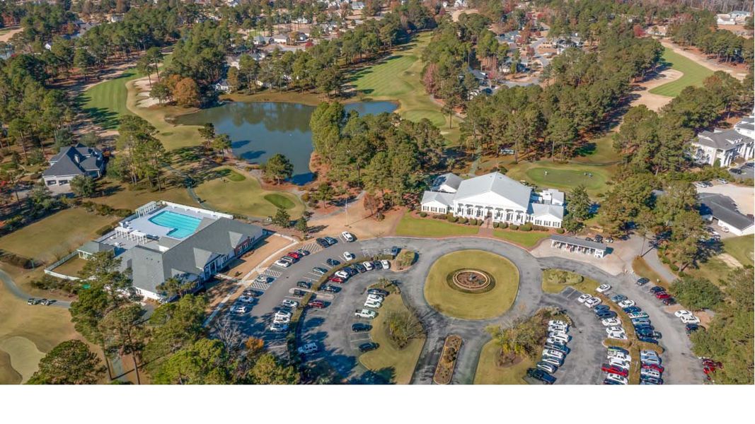 Aerial view of the Rich Square at Brunswick Plantation community in Ash, NC, showing layout and nearby surroundings (Image 1). Aerial view of the Rich Square at Brunswick Plantation community in Ash, NC, showing layout and nearby surroundings (Image 1).