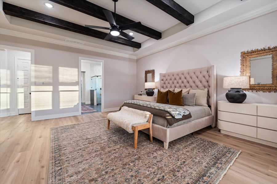 Furnished interior in a model home at Grayson Ridge in Van Alstyne (Image 58).