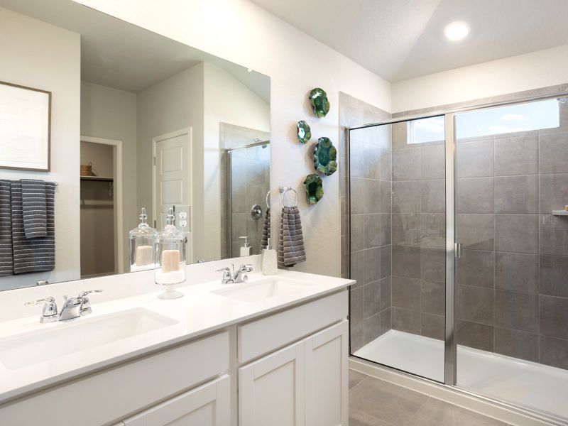 Furnished interior in a model home at Sagebrooke - Premier Series in San Antonio (Image 10).