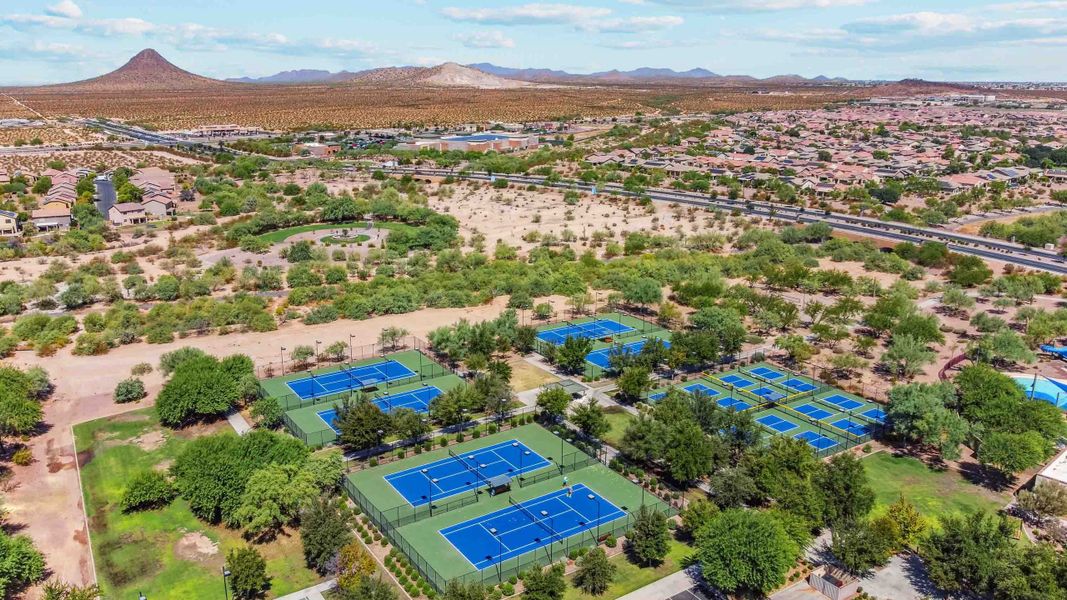 Aerial view of the Anthem at Merrill Ranch community in Florence, AZ, showing layout and nearby surroundings (Image 21).