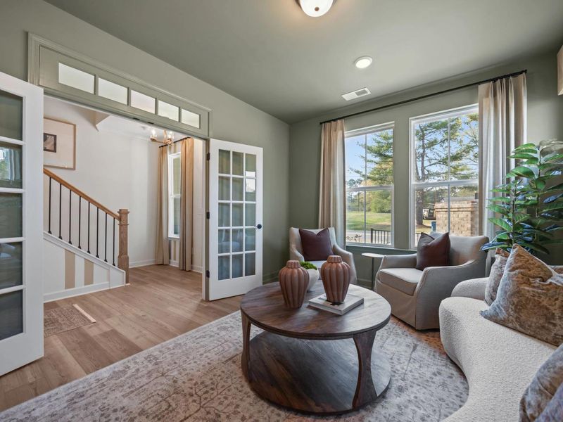 Furnished interior in a model home at Camden Park in Knightdale (Image 11).