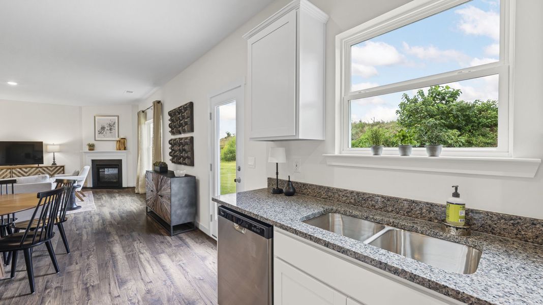 Furnished interior in a model home at Hawks Landing in Apison (Image 17).