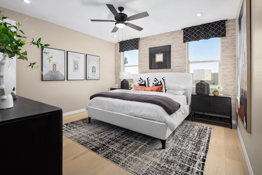 Furnished interior in a model home at Marbella at Windrose in Waddell (Image 12).