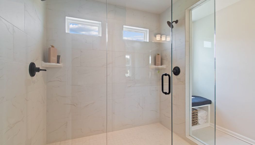 Furnished interior in a model home at Kentmere in Auburn (Image 50).