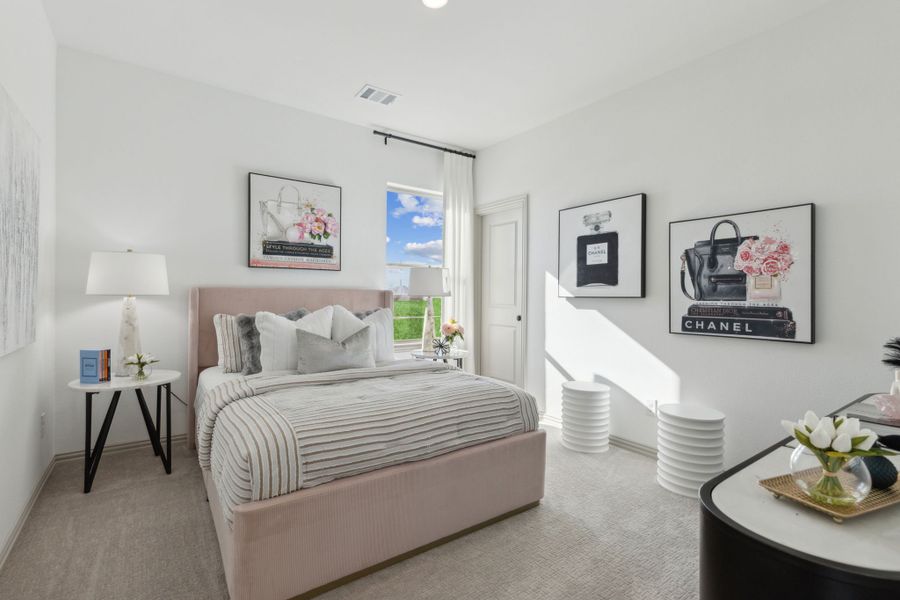 Furnished interior in a model home at The Village at Midtowne in Midlothian (Image 16).