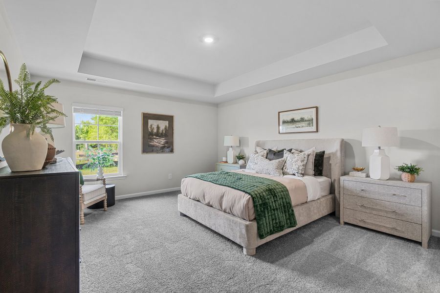 Furnished interior in a model home at Reserve at Mill Creek in Columbia (Image 10).