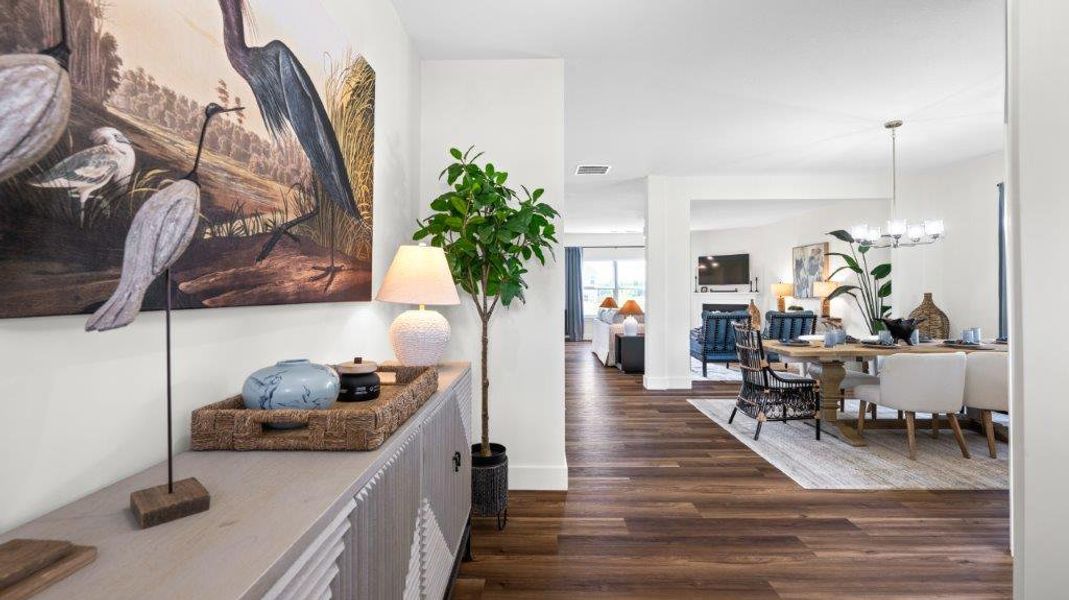 Furnished interior in a model home at Harbor Crest in Ooltewah (Image 5).