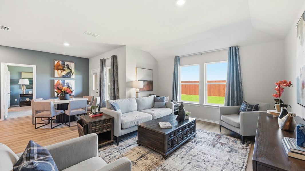 Furnished interior in a model home at Lonestar at Liberty Trails in Justin (Image 14). Furnished interior in a model home at Lonestar at Liberty Trails in Justin (Image 14).