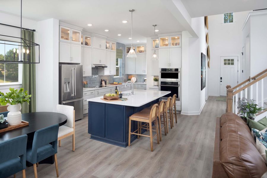 Furnished interior in a model home at The River District – Excursion Collection in Charlotte (Image 5).