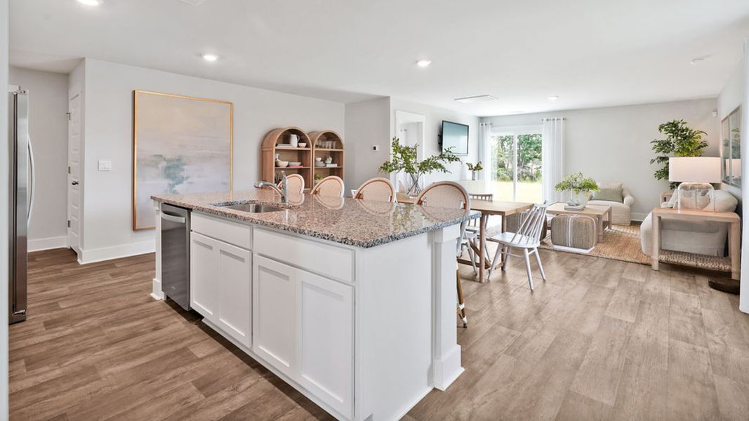 Furnished interior in a model home at Saltgrass Landing in Winnabow (Image 5).