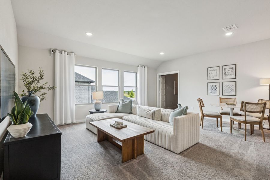 REPRESENTATIVE PHOTO – Game Room in a Lakehaven Wimbledon model home in Farmersville TX by Trophy Signature Homes