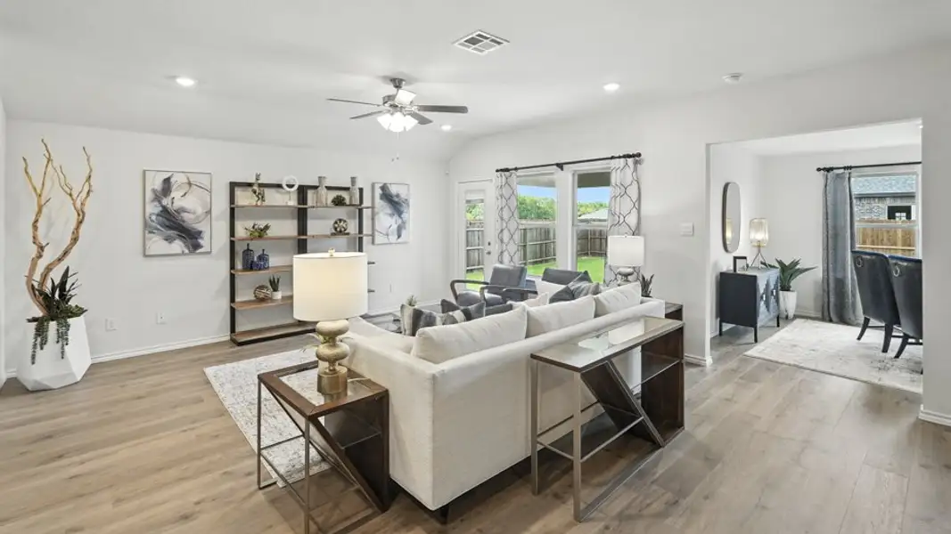 Furnished interior in a model home at Waverly Estates in Josephine (Image 6). Furnished interior in a model home at Waverly Estates in Josephine (Image 6).