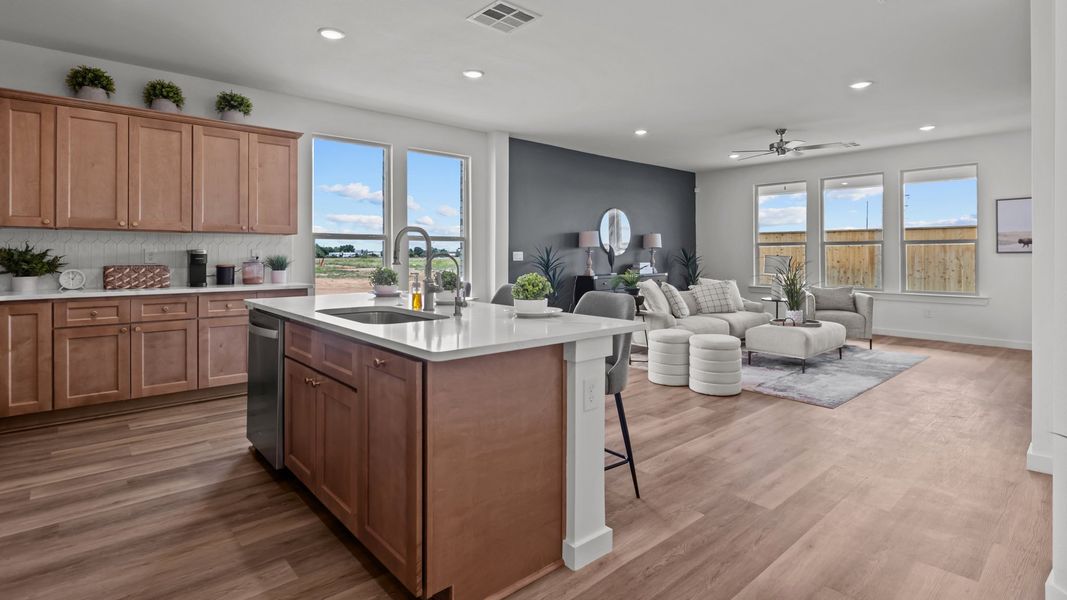 Furnished interior in a model home at Westmont in Lubbock (Image 14).