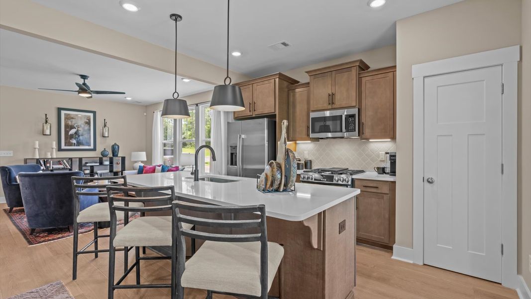 Furnished interior in a model home at Ransdell Pointe in Spartanburg (Image 23).