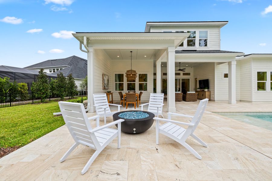 Exterior details of a home in Hidden Creek at SilverLeaf 80' Gold Series, St. Augustine (Image 17).