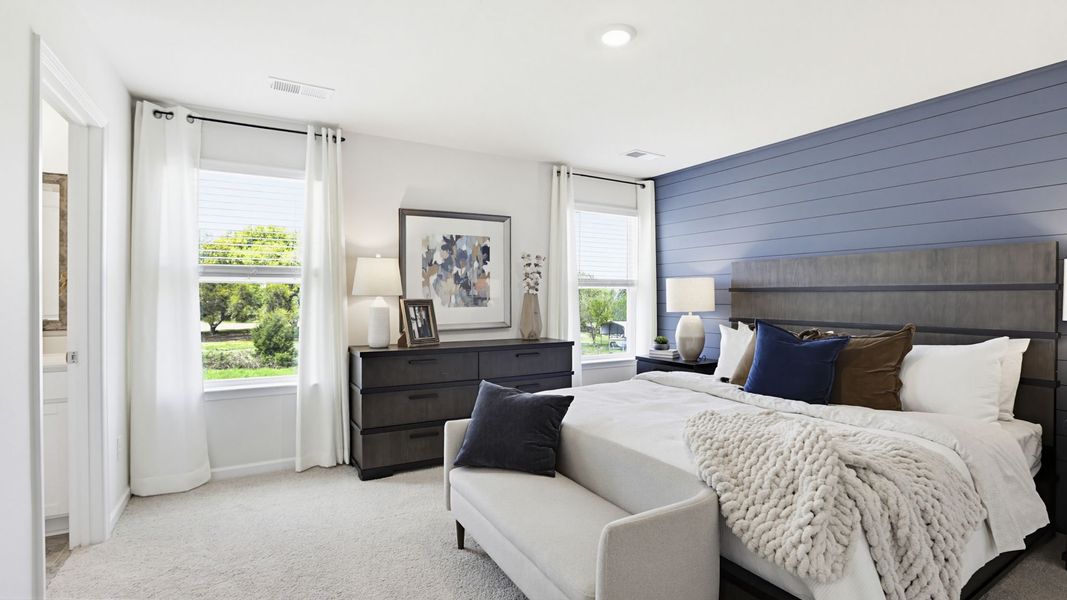 Furnished interior in a model home at Foxbank in Gray Court (Image 19).