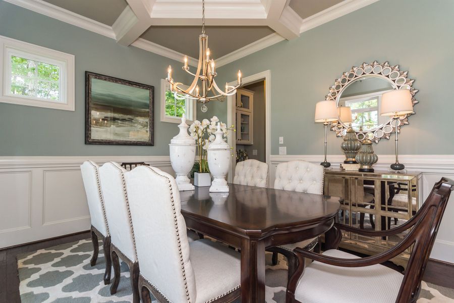 Furnished interior in a model home at Holly Springs – 12 Oaks - Robuck Homes in Garner (Image 6). Furnished interior in a model home at Holly Springs – 12 Oaks - Robuck Homes in Garner (Image 6).