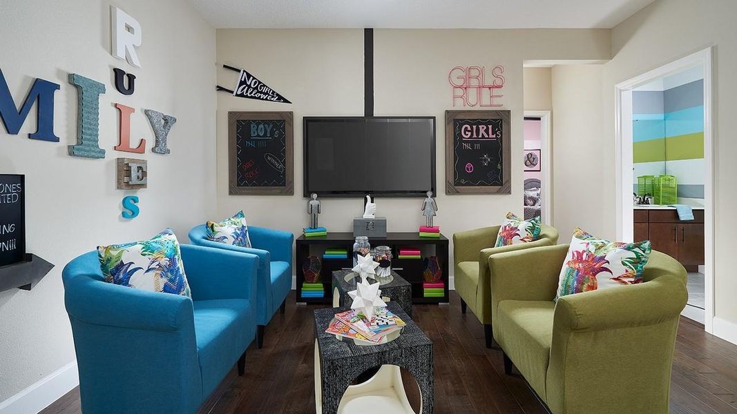 Furnished interior in a model home at Waterset in Apollo Beach (Image 20).