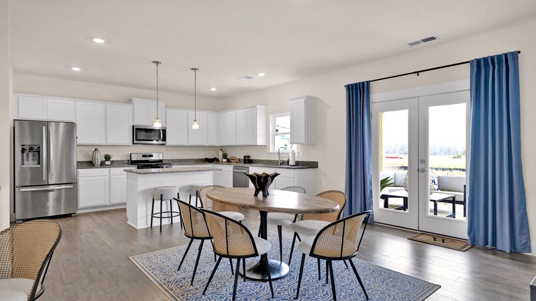 Furnished interior in a model home at Harbor Crest in Ooltewah (Image 9).