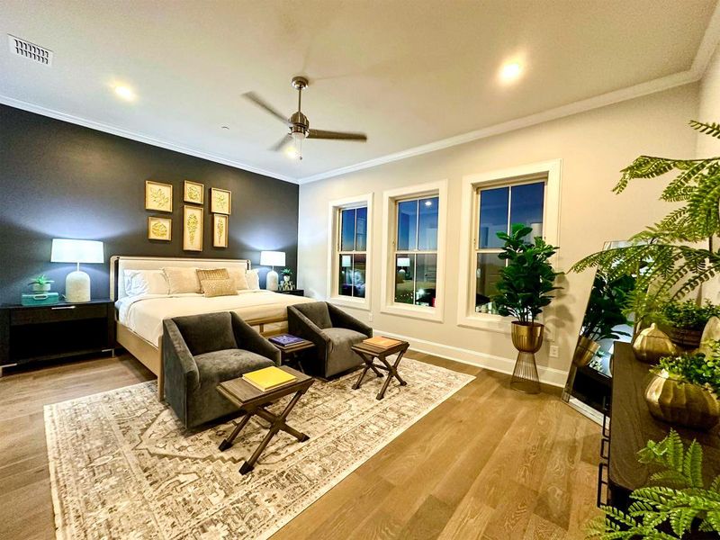 Furnished interior in a model home at Addison Grove in Addison (Image 20). Furnished interior in a model home at Addison Grove in Addison (Image 20).