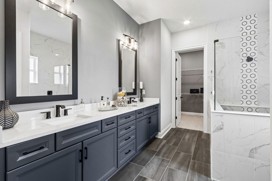 Furnished interior in a model home at Sandy Bluff in Yulee (Image 30).