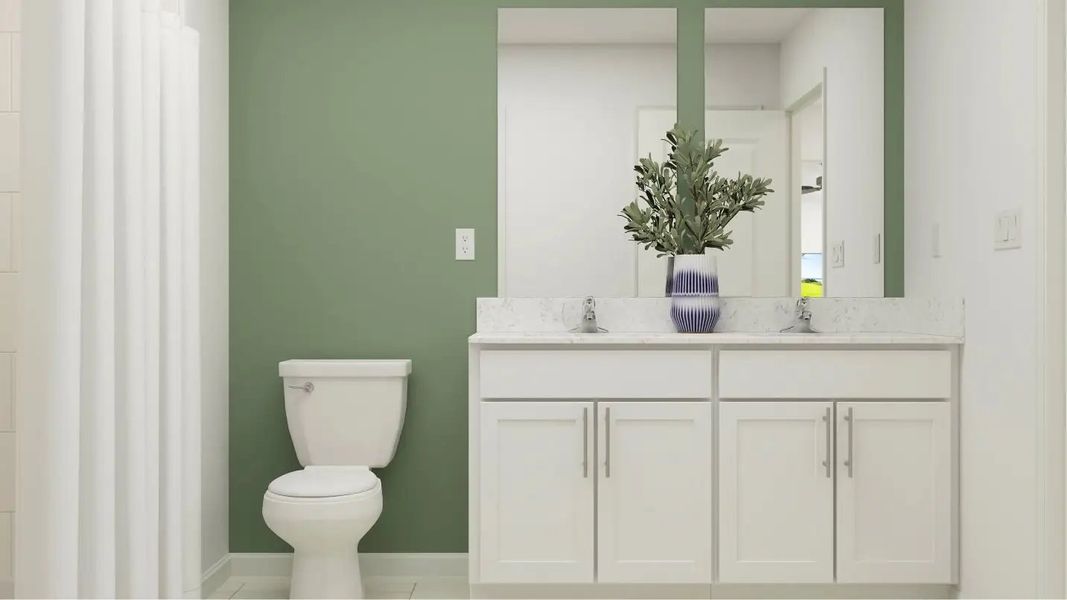 Furnished interior in a model home at New Port Corners: The Estates in New Port Richey (Image 8).