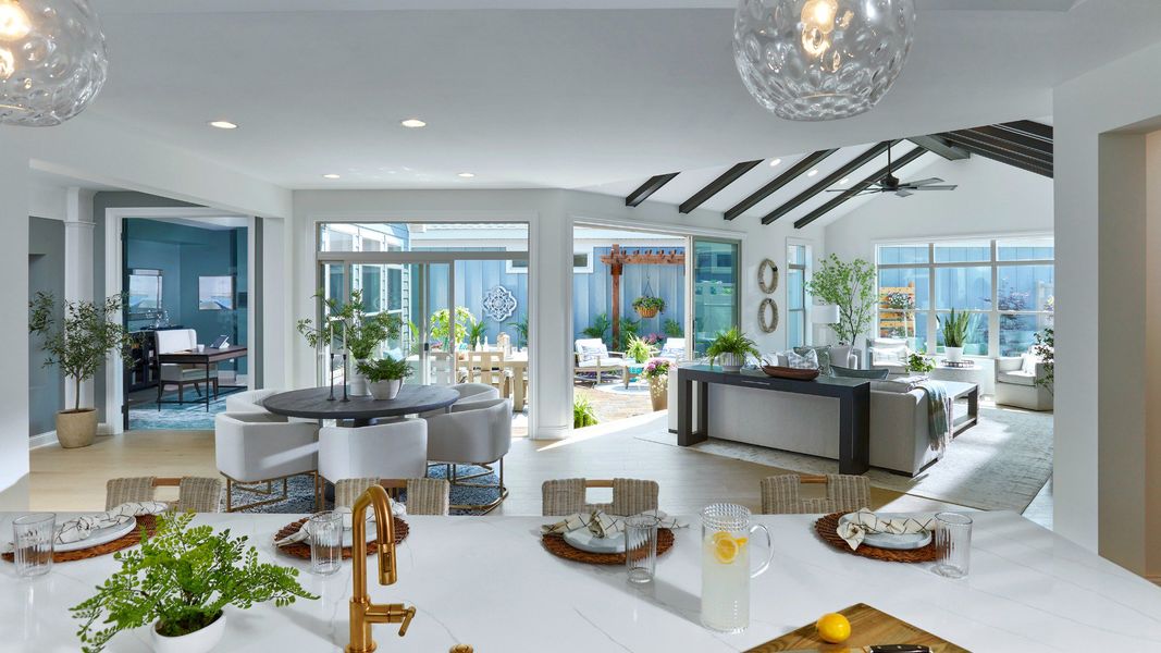 Furnished interior in a model home at The Courtyards at Quail Park in Mint Hill (Image 9). Furnished interior in a model home at The Courtyards at Quail Park in Mint Hill (Image 9).