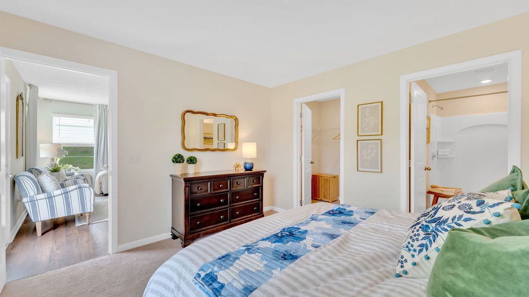 Furnished interior in a model home at Clearwater Springs in Johnson City (Image 11).