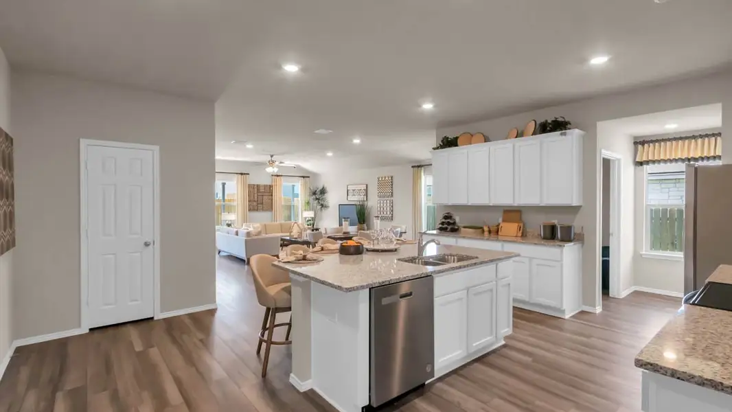 Furnished interior in a model home at Park Meadows in Lorena (Image 7).