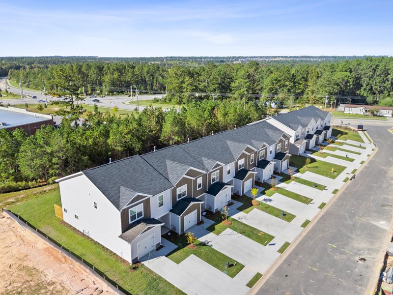 Aerial view of the Knox Place community in Hephzibah, GA, showing layout and nearby surroundings (Image 14).