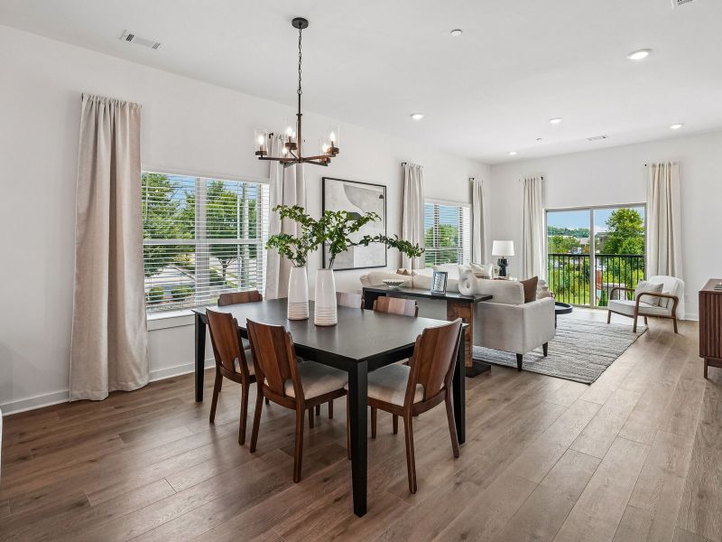 Furnished interior in a model home at Preston Park in Spring Hill (Image 9).