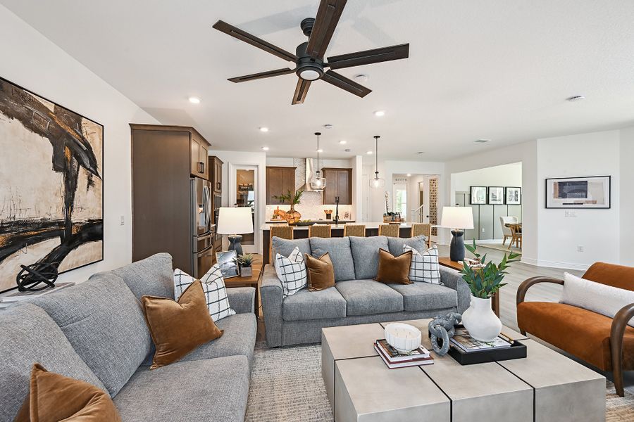 Furnished interior in a model home at Acuera Estates in Apopka (Image 5).