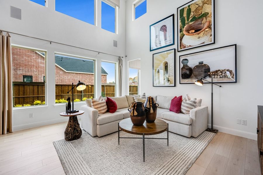 Furnished interior in a model home at The Ranch at Uptown Celina 40s in Celina (Image 37).