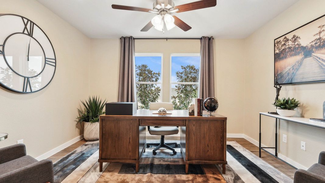 Furnished interior in a model home at Morningside in Josephine (Image 28).