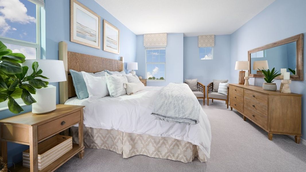 Furnished interior in a model home at Cypress Park Estates in Haines City (Image 26).