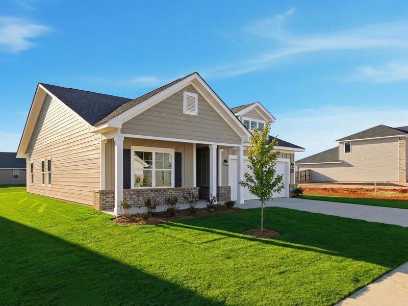 Front exterior of a home in the Bailey Park community, located in Fayetteville, TN (Image 4).