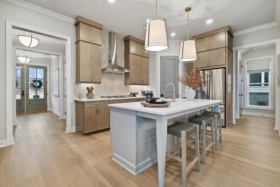 Furnished interior in a model home at Palisades in Cumming (Image 8).