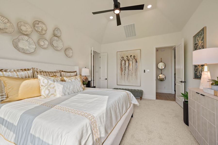 Furnished interior in a model home at Settlers Glen in New Fairview (Image 22). Furnished interior in a model home at Settlers Glen in New Fairview (Image 22).