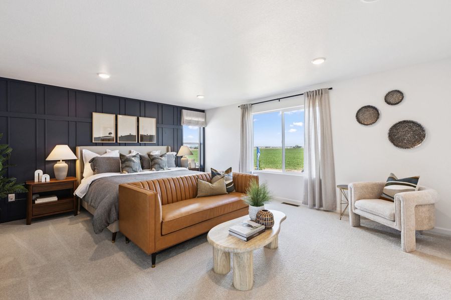 Furnished interior in a model home at Cherry Meadows in Brighton (Image 28). Furnished interior in a model home at Cherry Meadows in Brighton (Image 28).