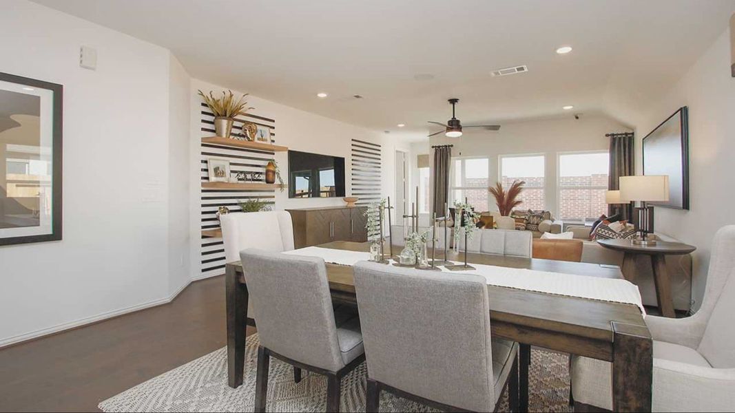 Experience refined elegance with open layout, striped wall accents, and hardwood floors in prestigious Cypress Green. Experience refined elegance with open layout, striped wall accents, and hardwood floors in prestigious Cypress Green.