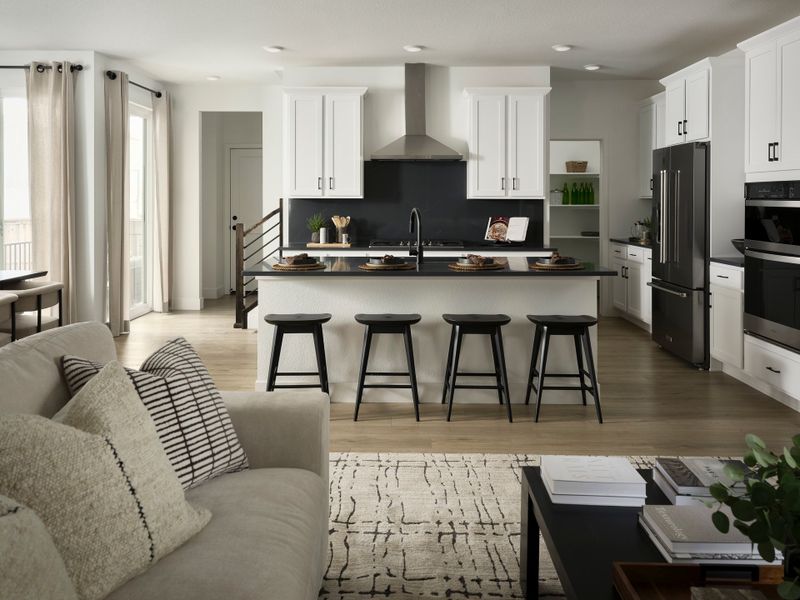 Furnished interior in a model home at Uplands in Westminster (Image 4).