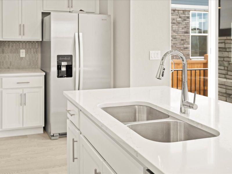 The Keystone floorplan interior image taken at a Meritage Homes community in Aurora, CO. The Keystone floorplan interior image taken at a Meritage Homes community in Aurora, CO.