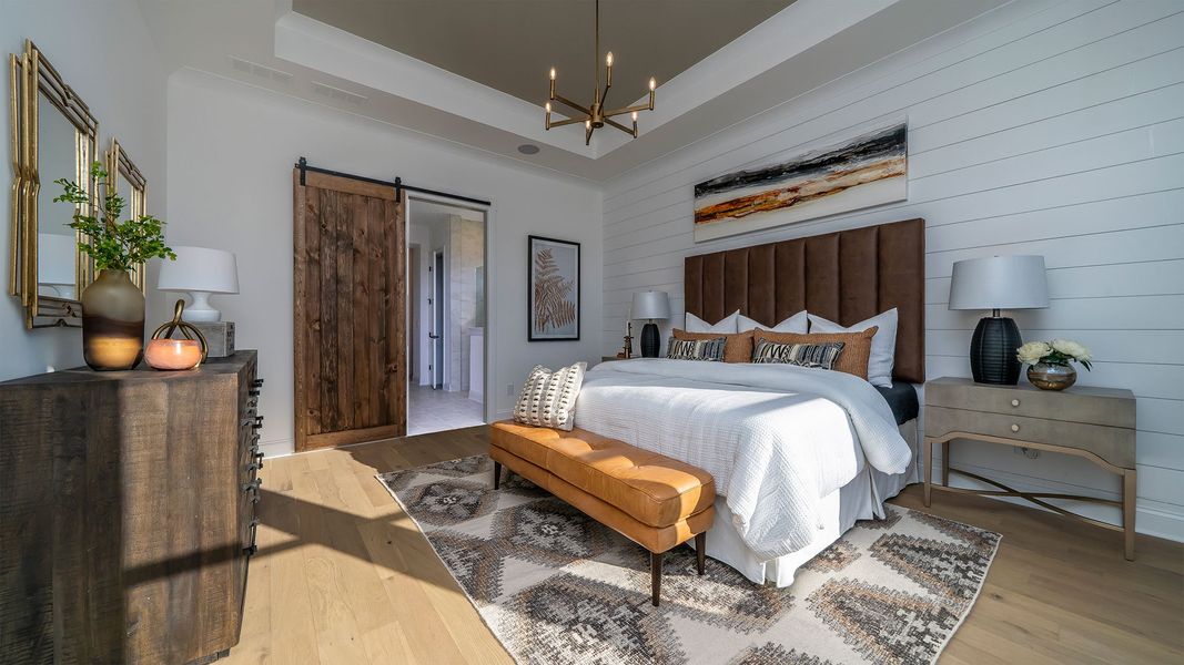 Furnished interior in a model home at Lanier Landing 50' in Gainesville (Image 3). Furnished interior in a model home at Lanier Landing 50' in Gainesville (Image 3).