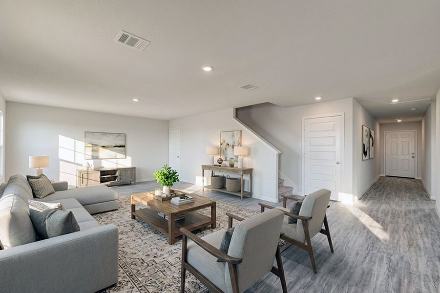 Furnished interior in a model home at Lincolnton in Lincolnton (Image 5).