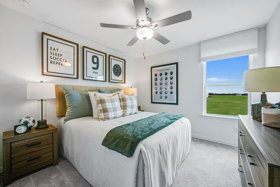 Furnished interior in a model home at Parks at Foster Crossing in Anna (Image 52).