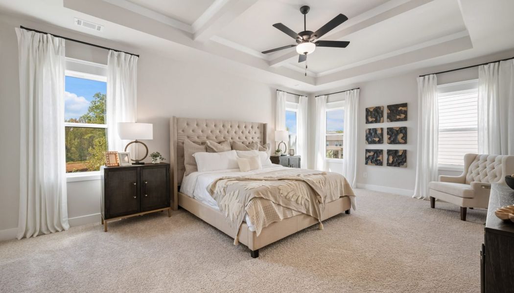 Furnished interior in a model home at Ponderosa Farms Manor in Gainesville (Image 31). Furnished interior in a model home at Ponderosa Farms Manor in Gainesville (Image 31).